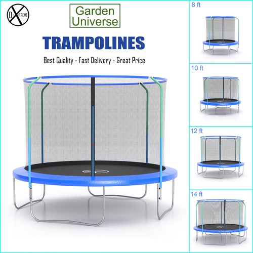 Trampoline sizes 8ft 10ft - trampoline, 4