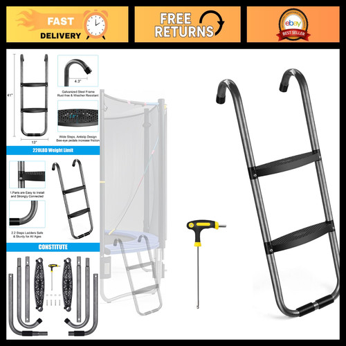 Universal trampoline ladder - trampoline,